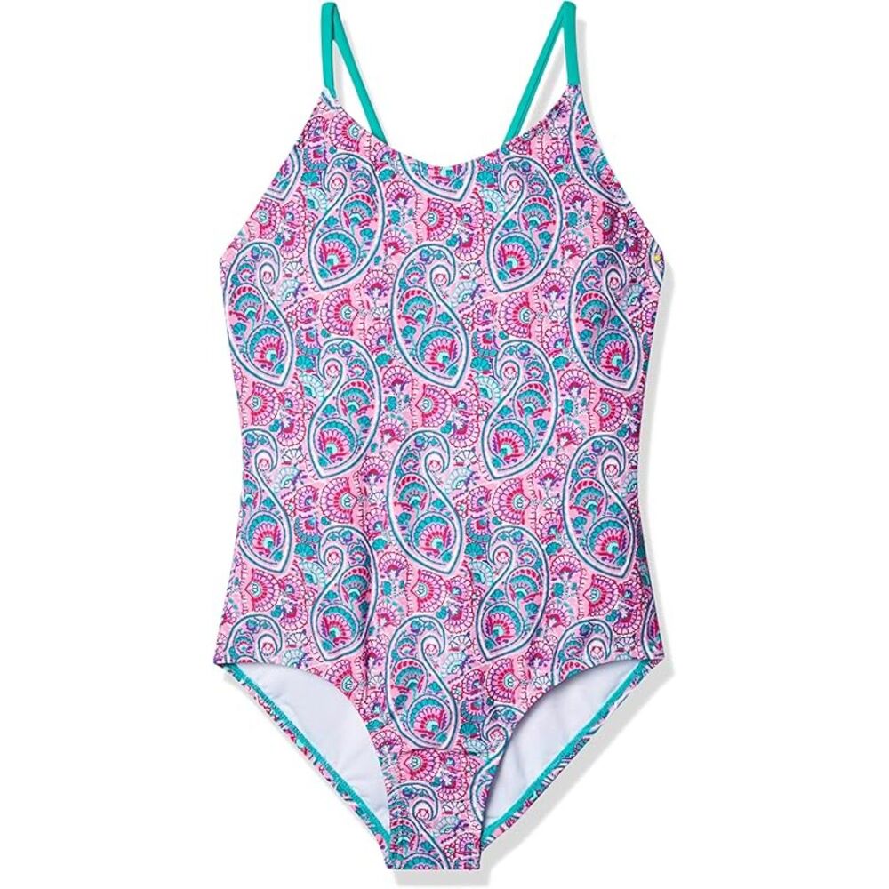 Kanu Surf Girls' Daisy Beach Sport‎ one Piece Swimsuit Size 7